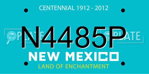 N4485P New Mexico License Plate