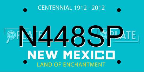 N448SP New Mexico License Plate