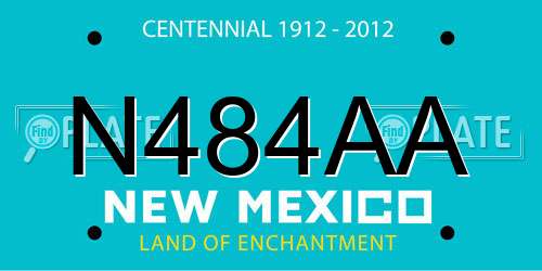N484AA New Mexico License Plate