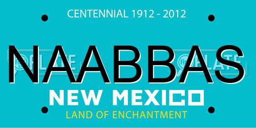 NAABBAS New Mexico License Plate