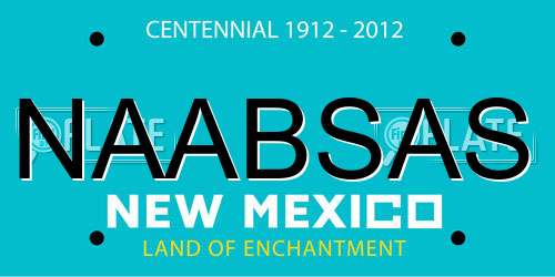 NAABSAS New Mexico License Plate