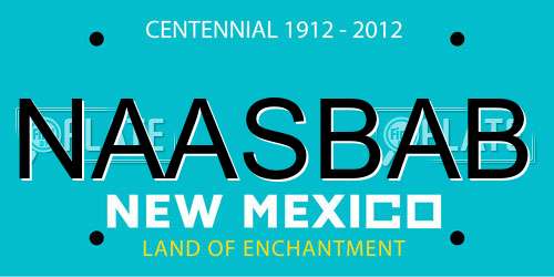 NAASBAB New Mexico License Plate