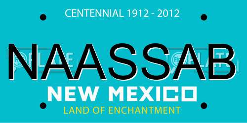 NAASSAB New Mexico License Plate
