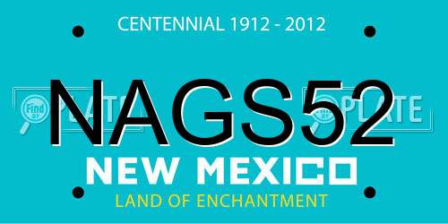 NAGS52 New Mexico License Plate
