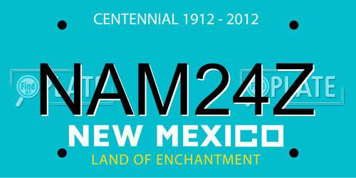 NAM24Z New Mexico License Plate