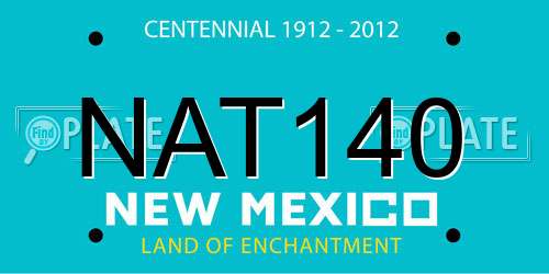 NAT140 New Mexico License Plate