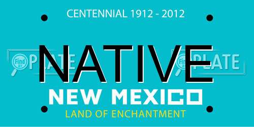 NATIVE New Mexico License Plate