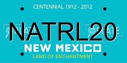 NATRL20 New Mexico License Plate