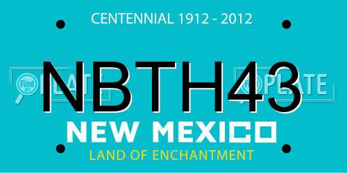NBTH43 New Mexico License Plate