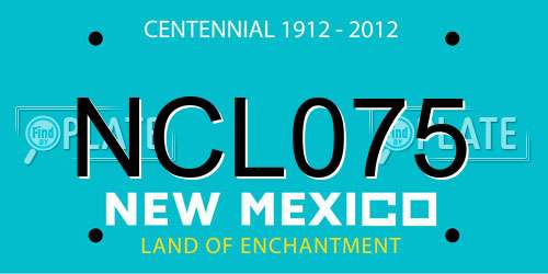 NCL075 New Mexico License Plate
