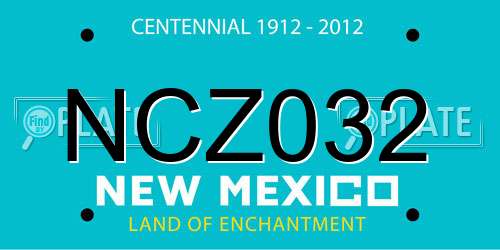 NCZ032 New Mexico License Plate