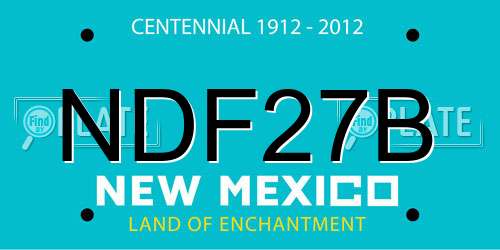 NDF27B New Mexico License Plate