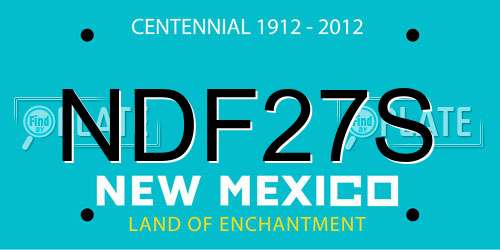 NDF27S New Mexico License Plate