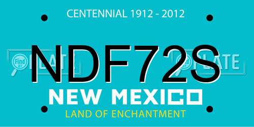 NDF72S New Mexico License Plate