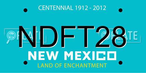 NDFT28 New Mexico License Plate