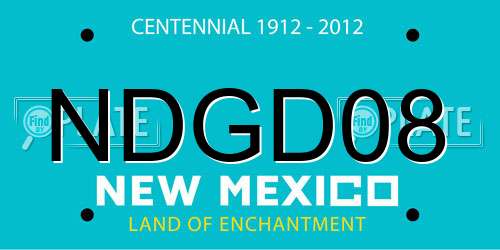 NDGD08 New Mexico License Plate