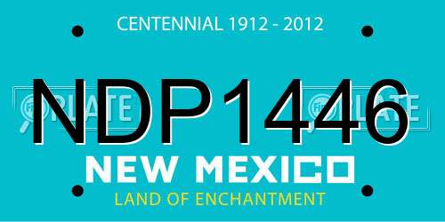 NDP1446 New Mexico License Plate