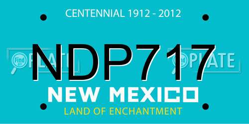 NDP717 New Mexico License Plate