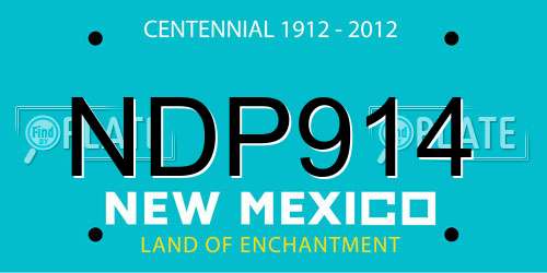 NDP914 New Mexico License Plate