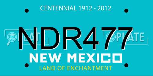 NDR477 New Mexico License Plate