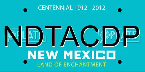 NDTACDP New Mexico License Plate