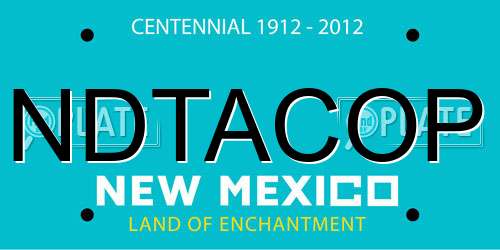 NDTACOP New Mexico License Plate