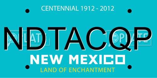 NDTACQP New Mexico License Plate