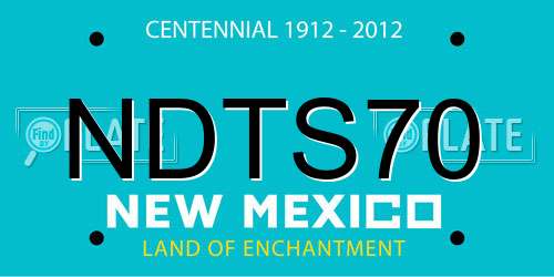 NDTS70 New Mexico License Plate