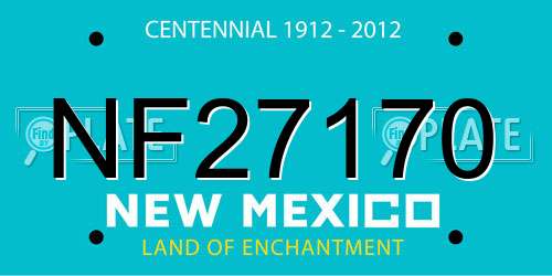 NF27170 New Mexico License Plate