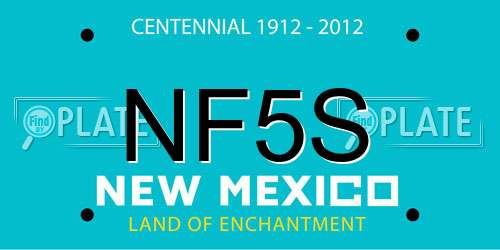 NF5S New Mexico License Plate