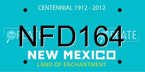 NFD164 New Mexico License Plate