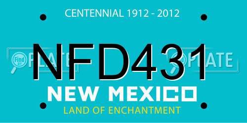 NFD431 New Mexico License Plate