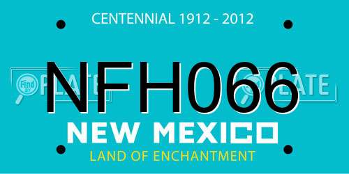 NFH066 New Mexico License Plate