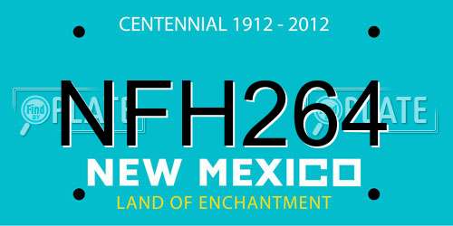 NFH264 New Mexico License Plate