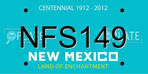 NFS149 New Mexico License Plate