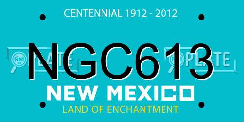NGC613 New Mexico License Plate