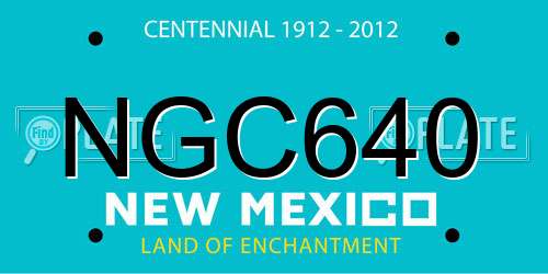 NGC640 New Mexico License Plate