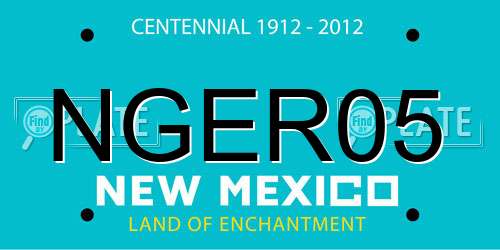 NGER05 New Mexico License Plate