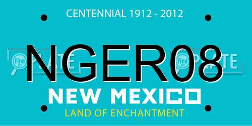 NGER08 New Mexico License Plate