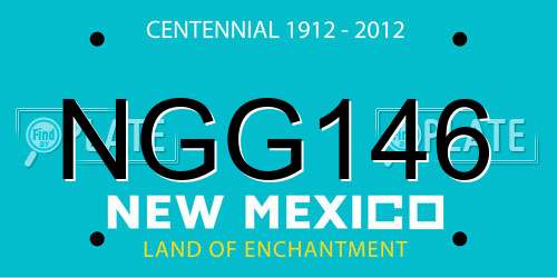 NGG146 New Mexico License Plate