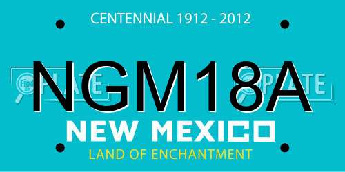 NGM18A New Mexico License Plate