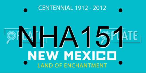 NHA151 New Mexico License Plate