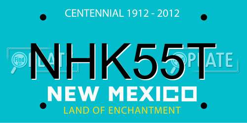 NHK55T New Mexico License Plate