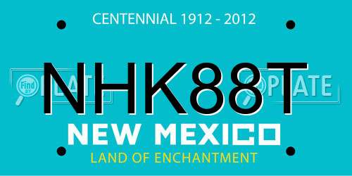 NHK88T New Mexico License Plate