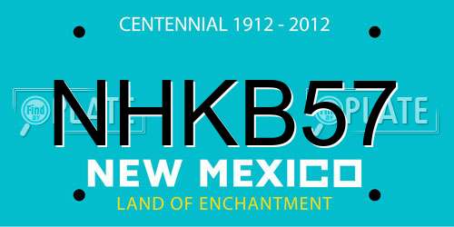NHKB57 New Mexico License Plate