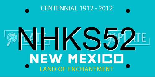 NHKS52 New Mexico License Plate