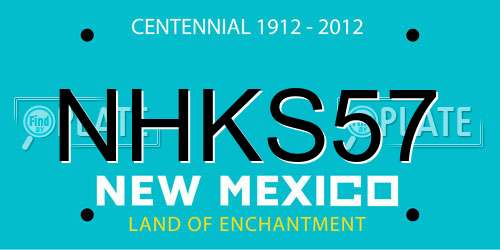 NHKS57 New Mexico License Plate