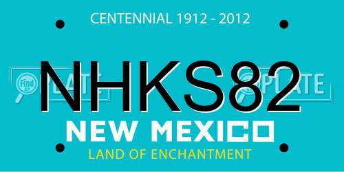 NHKS82 New Mexico License Plate
