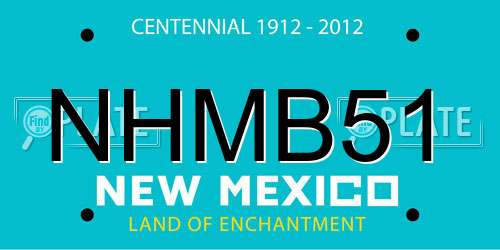 NHMB51 New Mexico License Plate