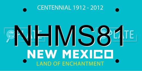 NHMS81 New Mexico License Plate